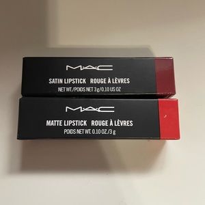 2 different shades of MAC Cosmetic Lipsticks